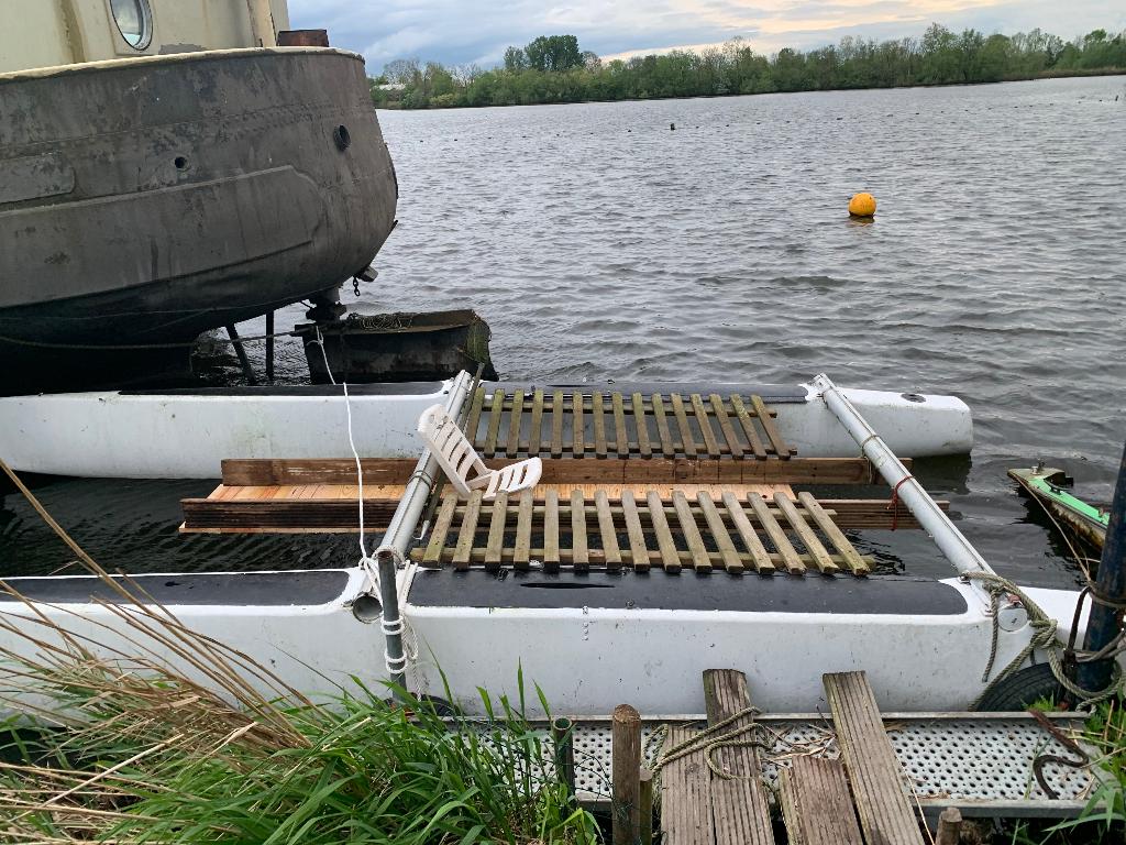 bootonderdelen Nacra 6.0 drijvers en beams drijvend platform, Watersport en Boten, Ophalen of Verzenden, Gebruikt, Overige typen