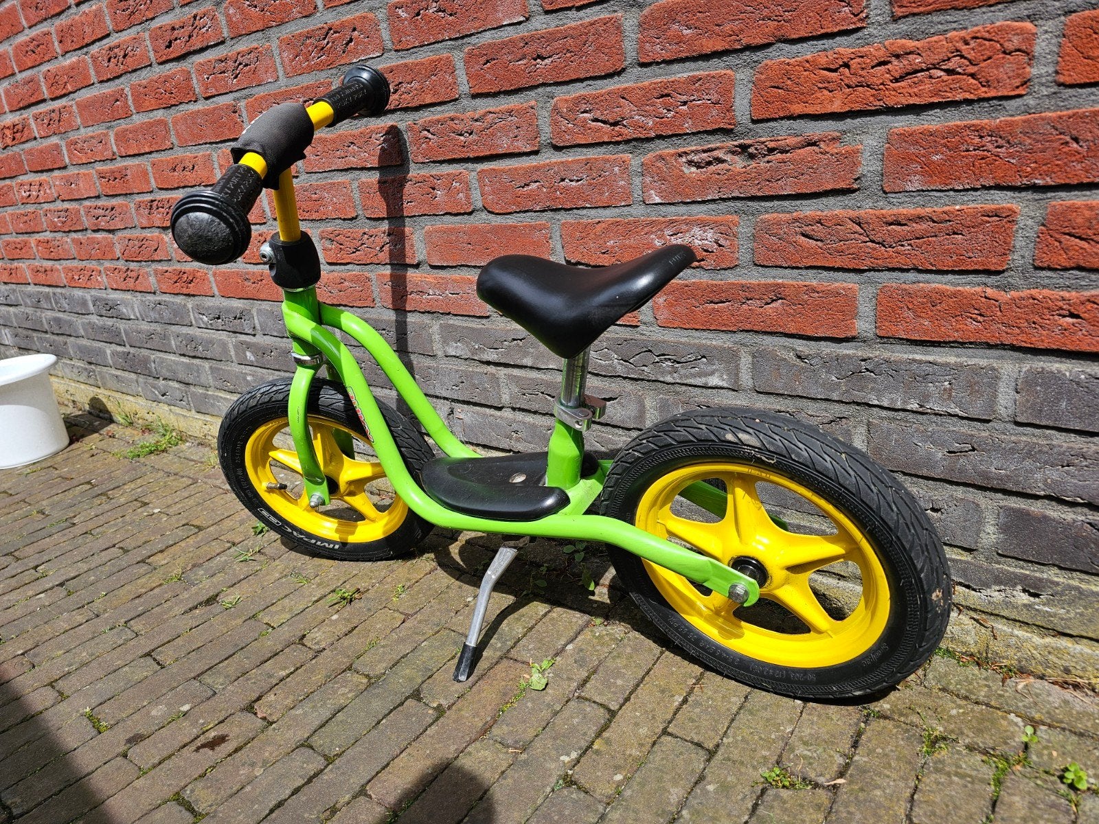 Puky loopfiets groen/geel, Ophalen, Zo goed als nieuw, Minder dan 16 inch
