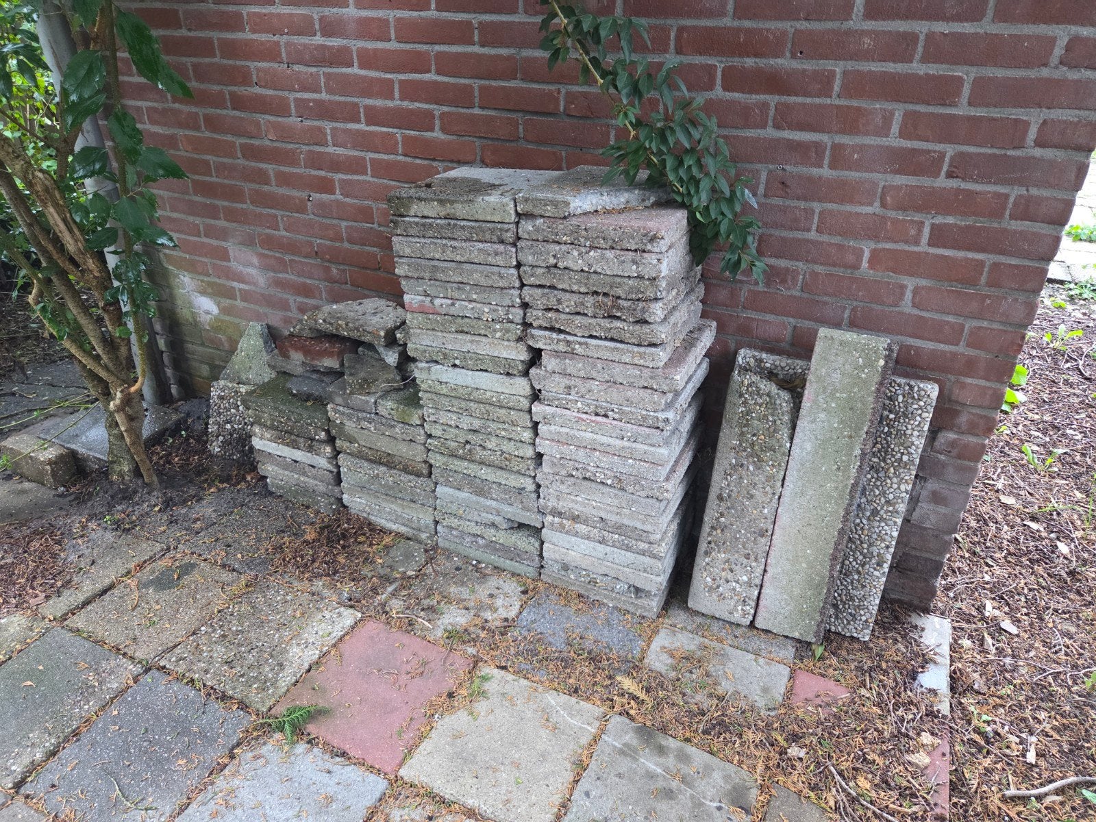 Tegels - GRATIS, Tuin en Terras, Ophalen, Gebruikt, Nvt, Beton