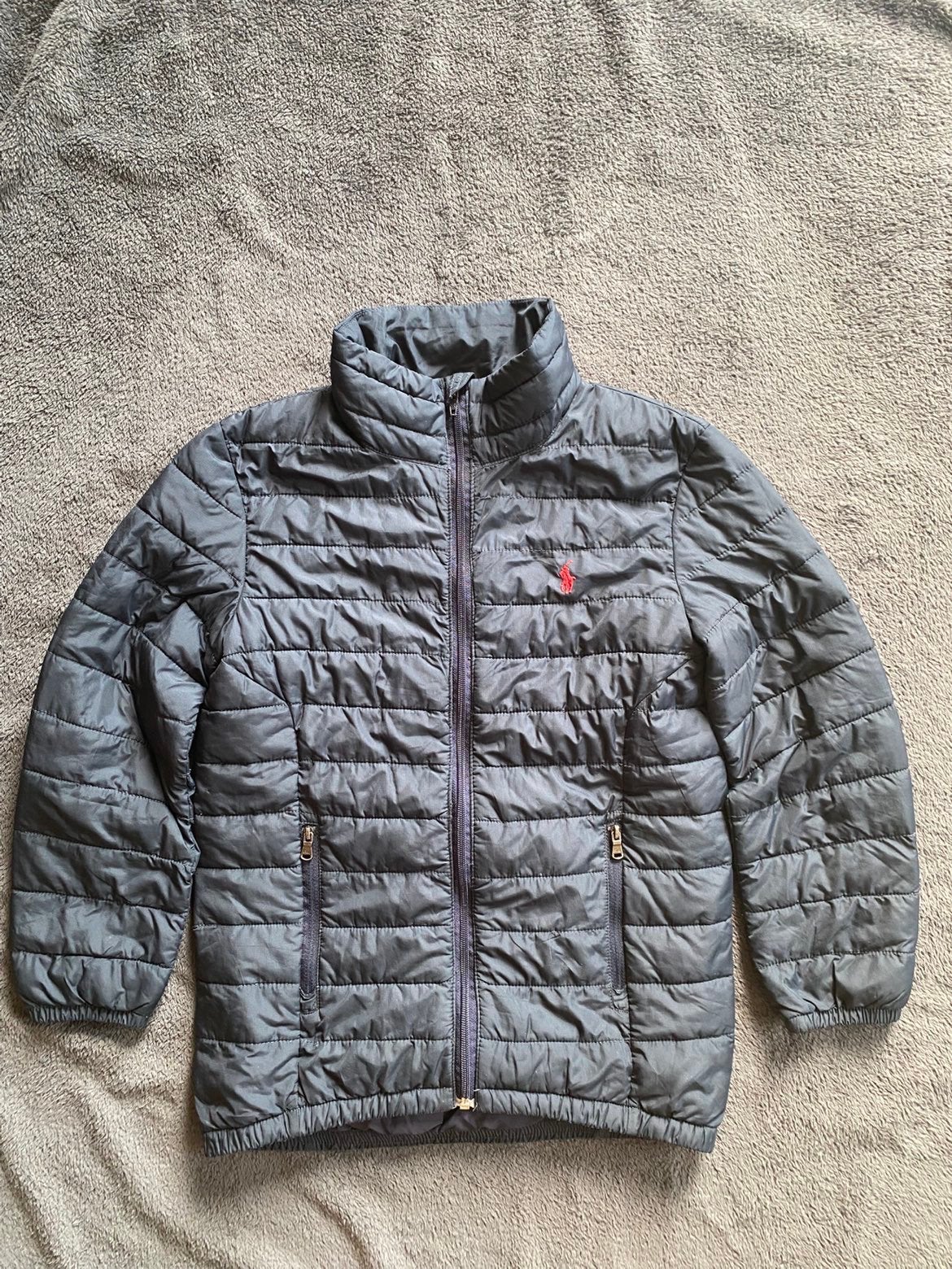 Ralph Lauren Navy Thin Puffer jacket, Ophalen of Verzenden, Zo goed als nieuw, Maat 46 (S) of kleiner, Blauw