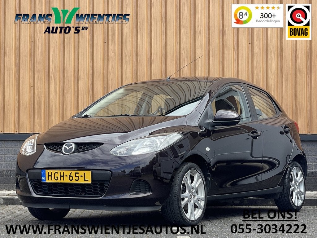 Mazda 2 1.5 GT-L | Airconditioning | Stoelverwarming | Elekt, Auto's, Mazda, Voorwielaandrijving, Stof, Zwart, 4 cilinders