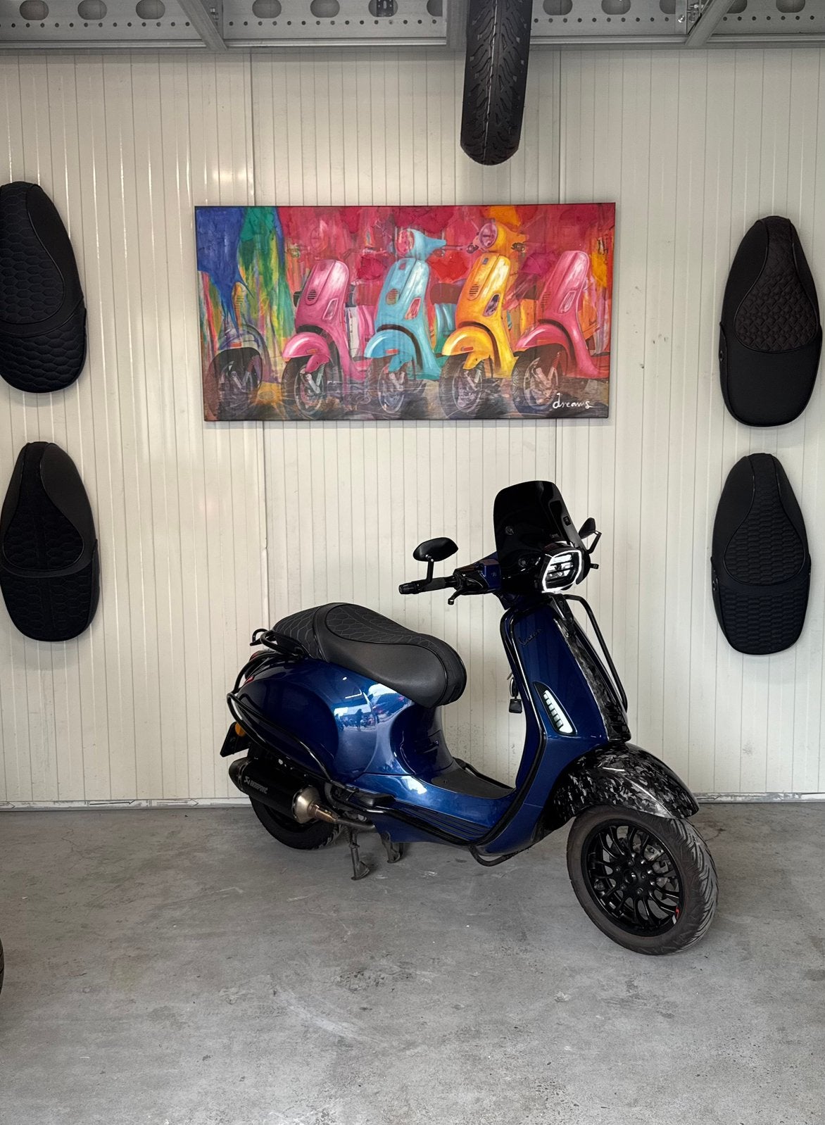 Custom vespa sprint met veel opties!, Ophalen, Maximaal 45 km/u, Vespa S, Zo goed als nieuw