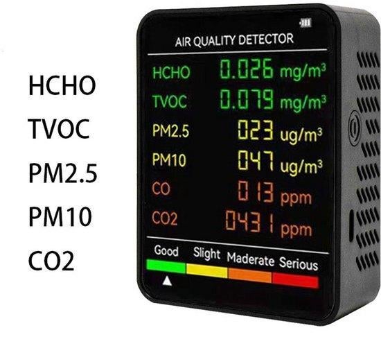 Luchtkwaliteitsmeter Air quality detector  6 functies, Ophalen of Verzenden, Nieuw, Overige