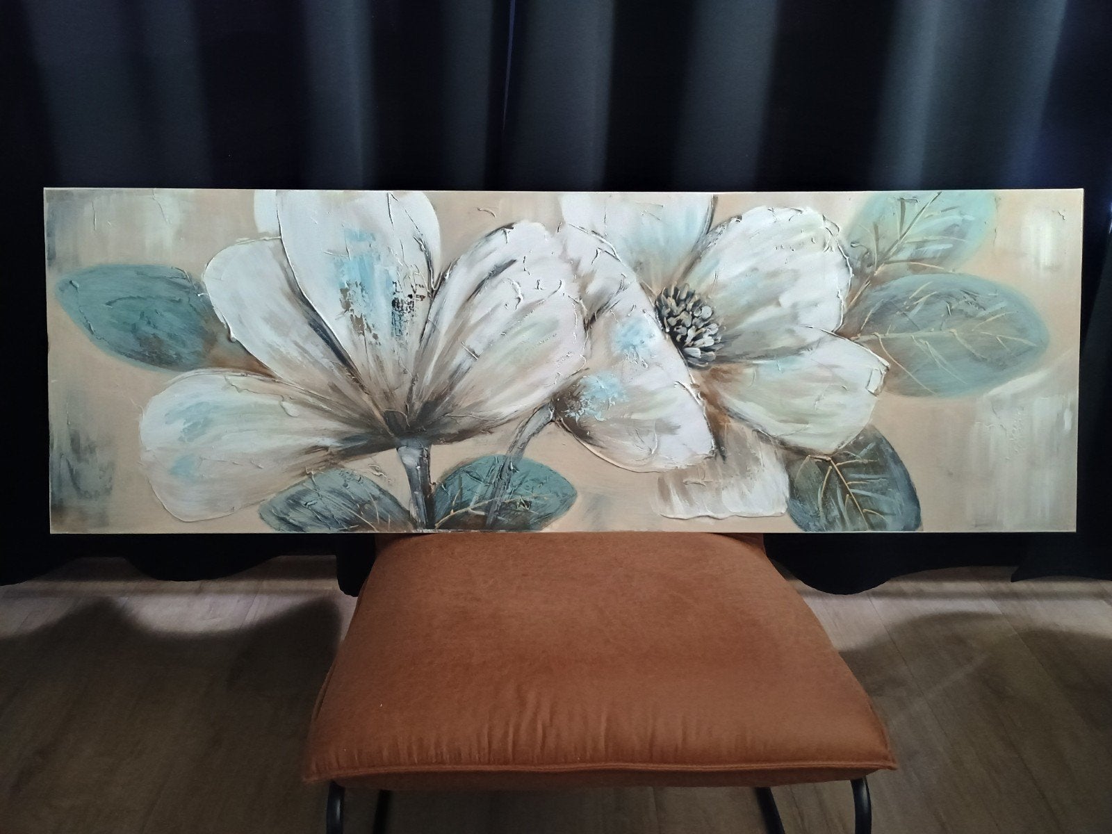 Handgeschilderd bloemenschilderij, Ophalen