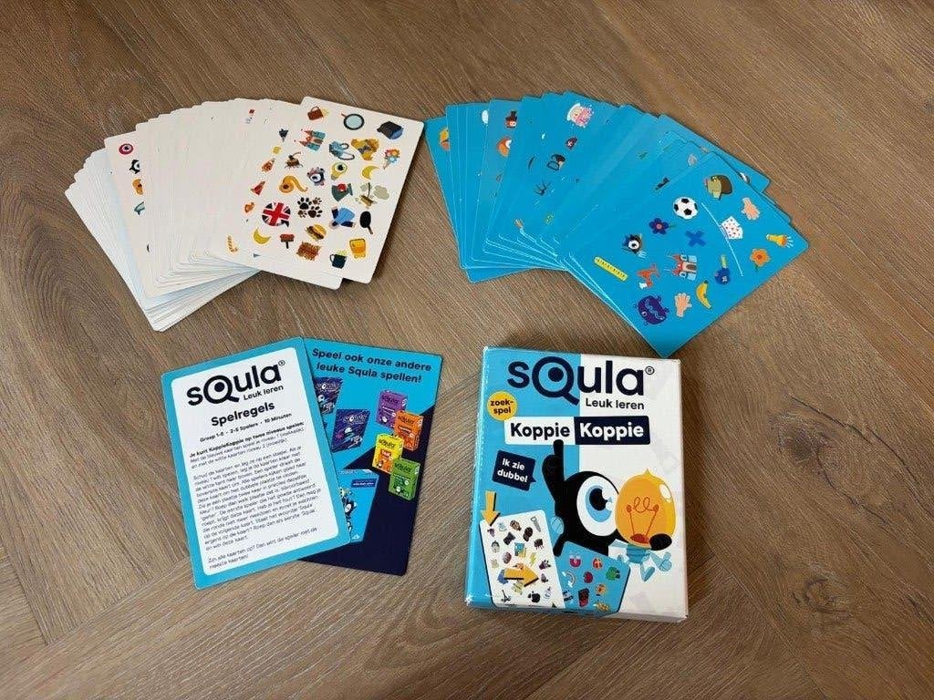 Als nieuw en compleet! Squla zoekspel KoppieKoppie!, Een of twee spelers, Ophalen of Verzenden, Zo goed als nieuw, Squla