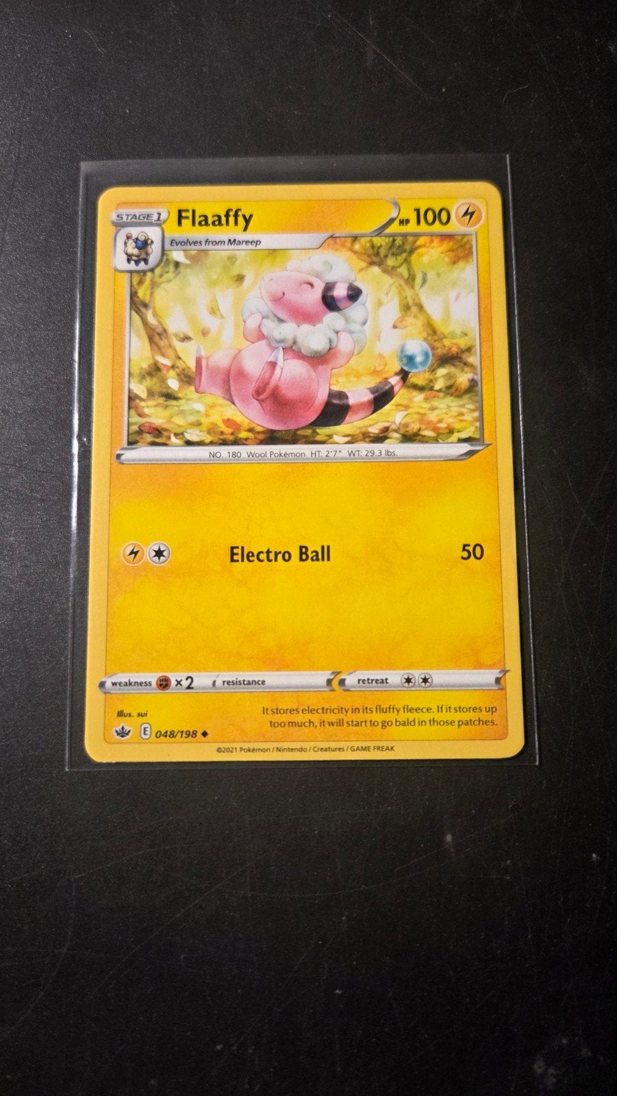 Flaaffy 048/198 Chilling Reign Pokémon Kaart, Verzenden, Zo goed als nieuw, Losse kaart