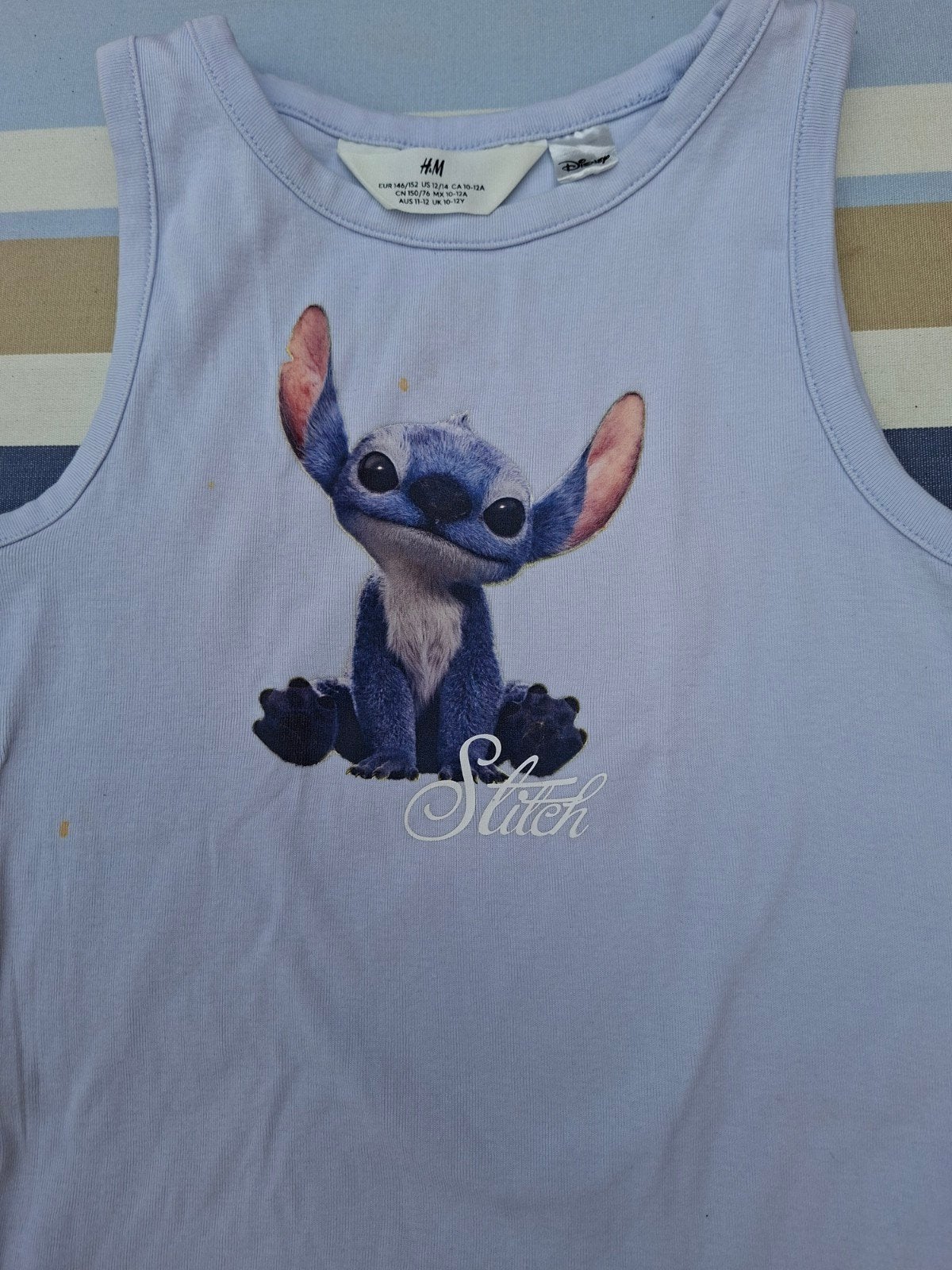 H&M Disney Stitch shirt maat 146/152, Gebruikt, Jongen of Meisje, H&M, Ophalen of Verzenden
