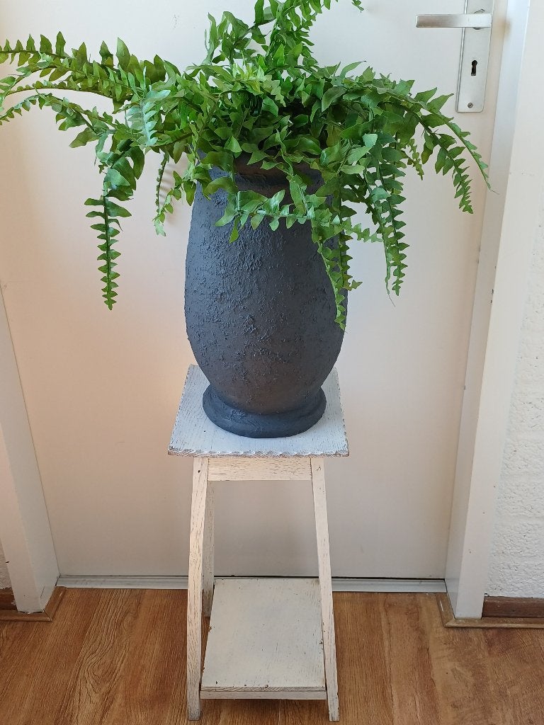 OUD BLOEM TAFELTJE, Minder dan 55 cm, Gebruikt, Bloemtafeltje, Vierkant
