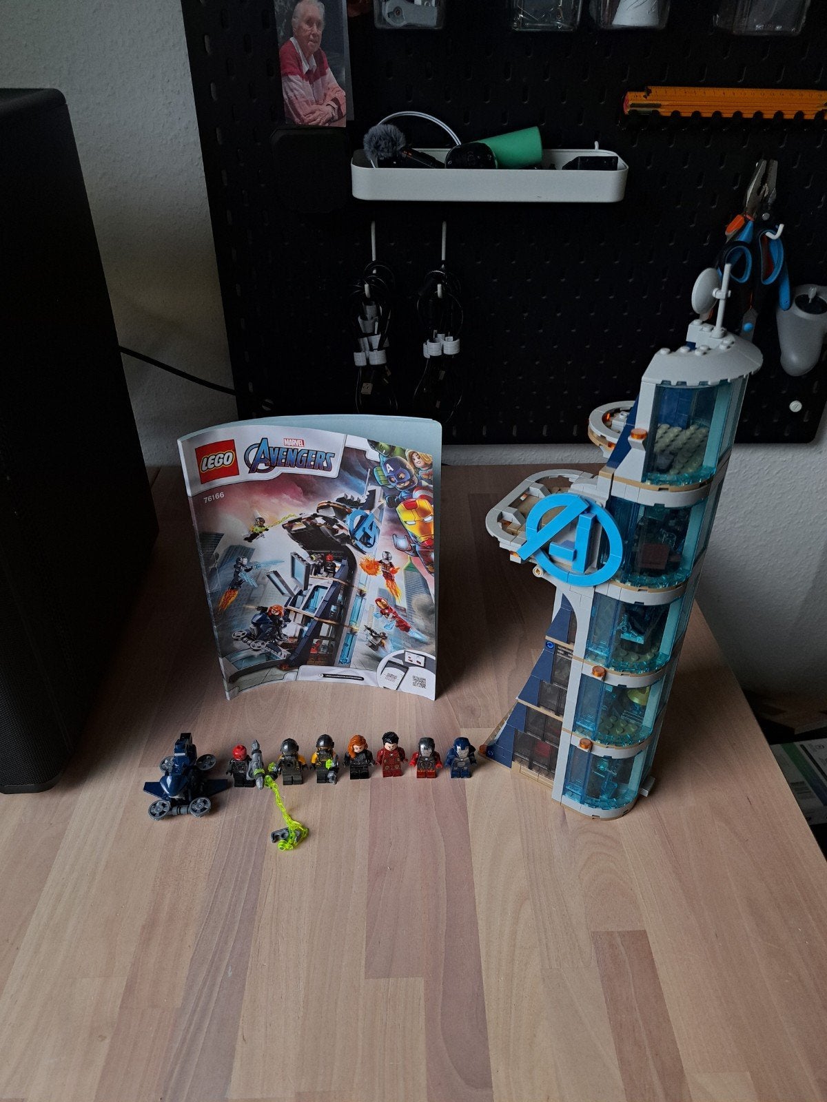 LEGO Marvel Avengers Torengevecht 76166 met minifiguren, Ophalen of Verzenden, Zo goed als nieuw, Overige merken