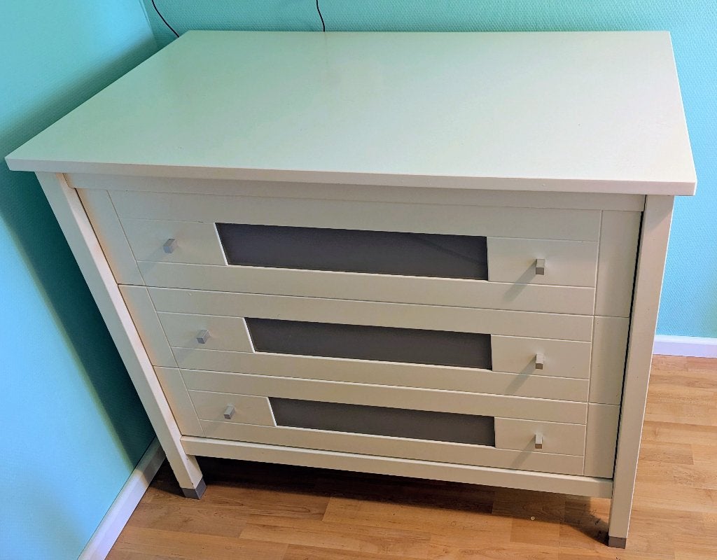 Massief houten commode 109cm x 65cm, Ophalen, Gebruikt, 50 tot 70 cm, 100 cm of meer