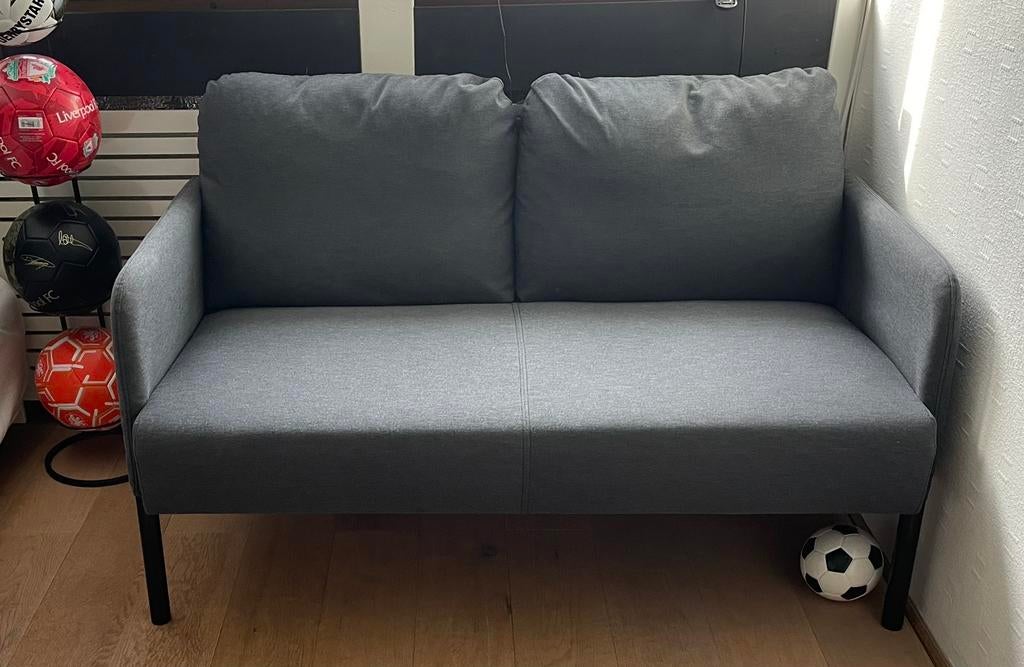 Ikea GLOSTAD 2-zitsbank, Knisa donkergrijs, Ophalen, Zo goed als nieuw, Tweepersoons