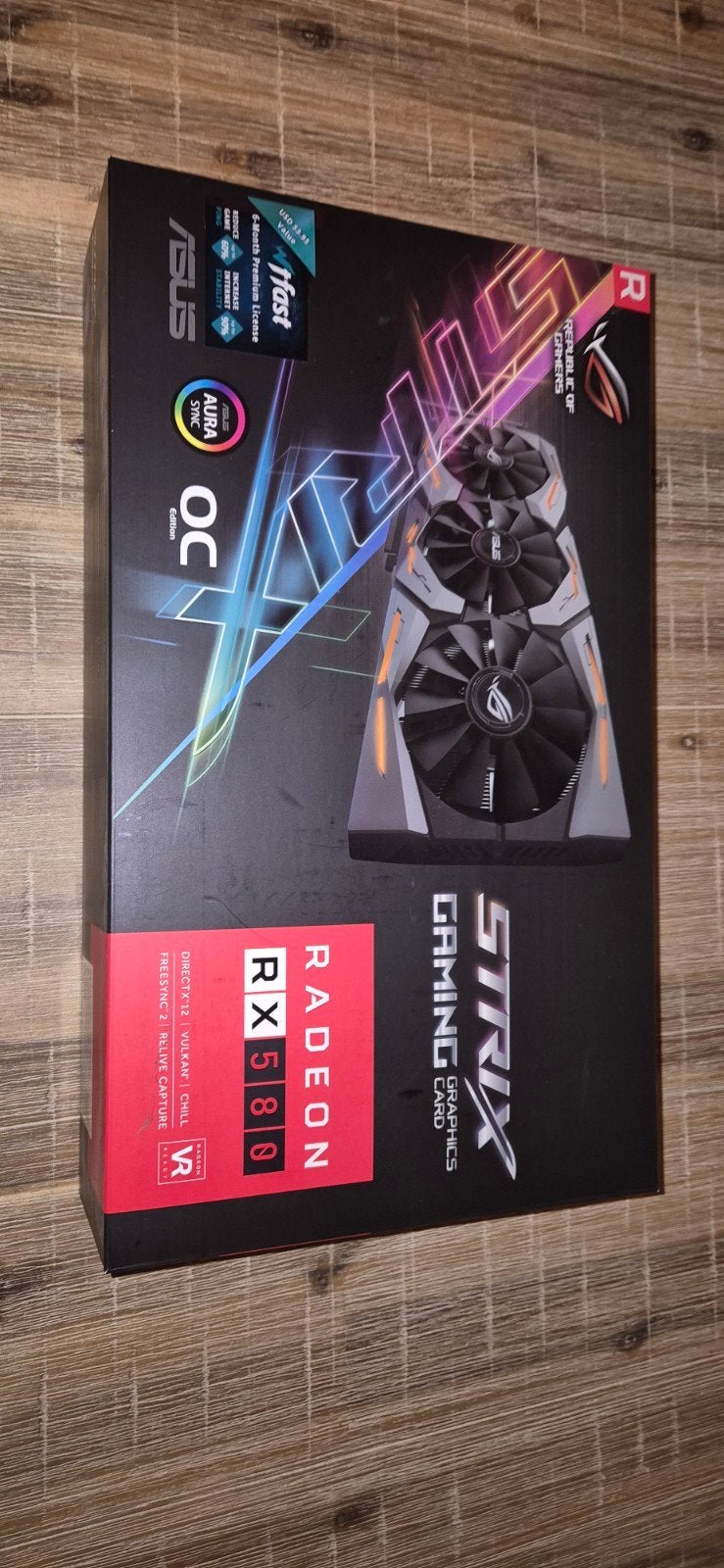 ASUS ROG Strix Radeon RX 580 OC Edition 8GB Gaming GPU, Ophalen, PCI-Express 3, Gebruikt, AMD