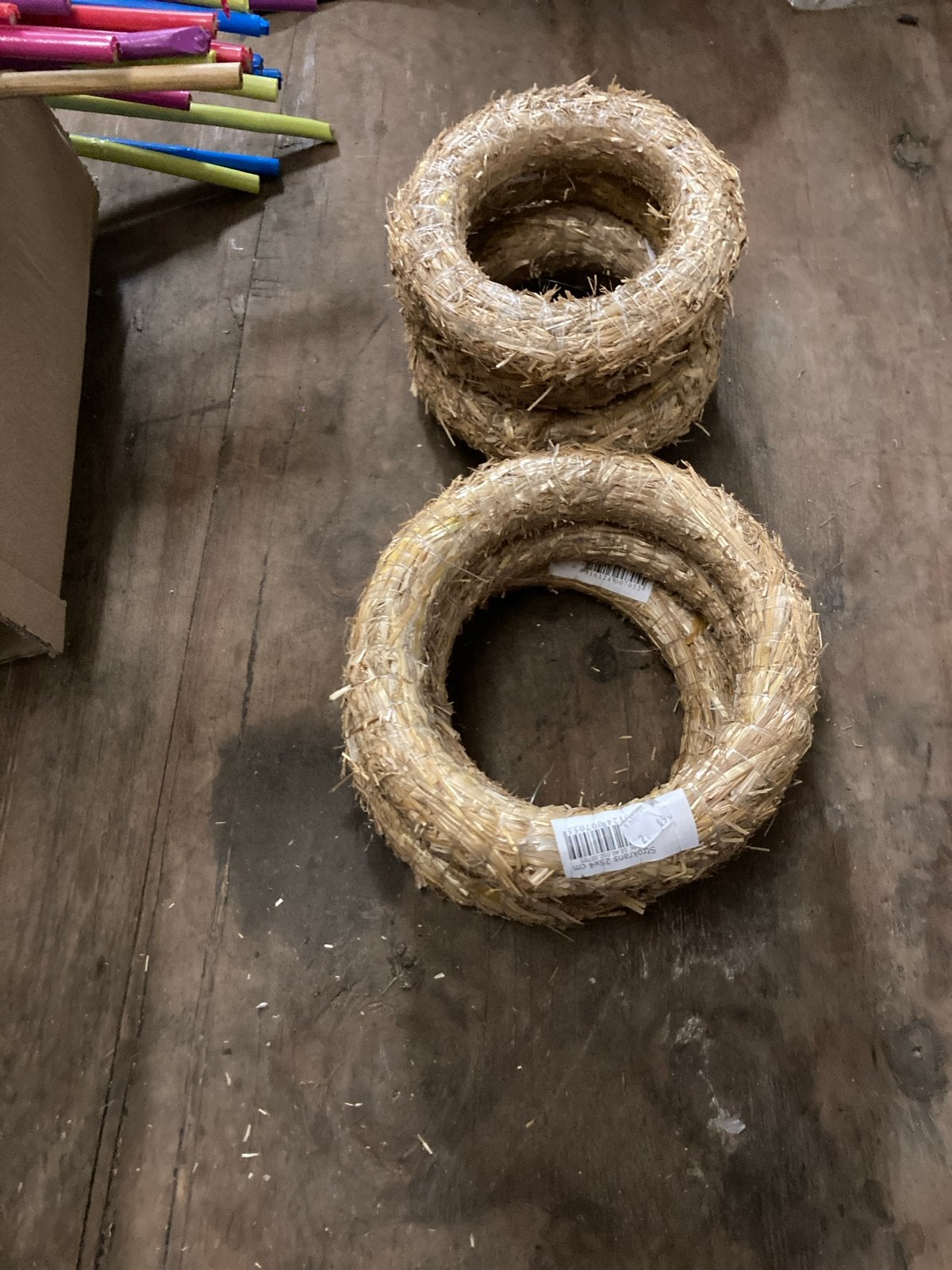 Strokrans - Natuurlijke basis voor decoratie, Ophalen of Verzenden, Nieuw, Krans, Natuurlijk materiaal