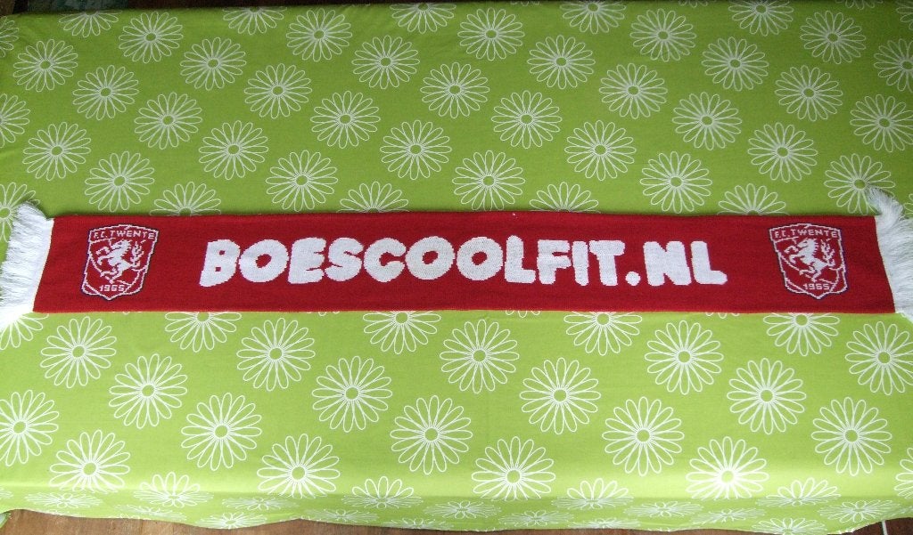 FC Twente - Boescoolfit punt nl sjaal, Ophalen of Verzenden, Gebruikt, F.C. Twente, Vaantje of Sjaal