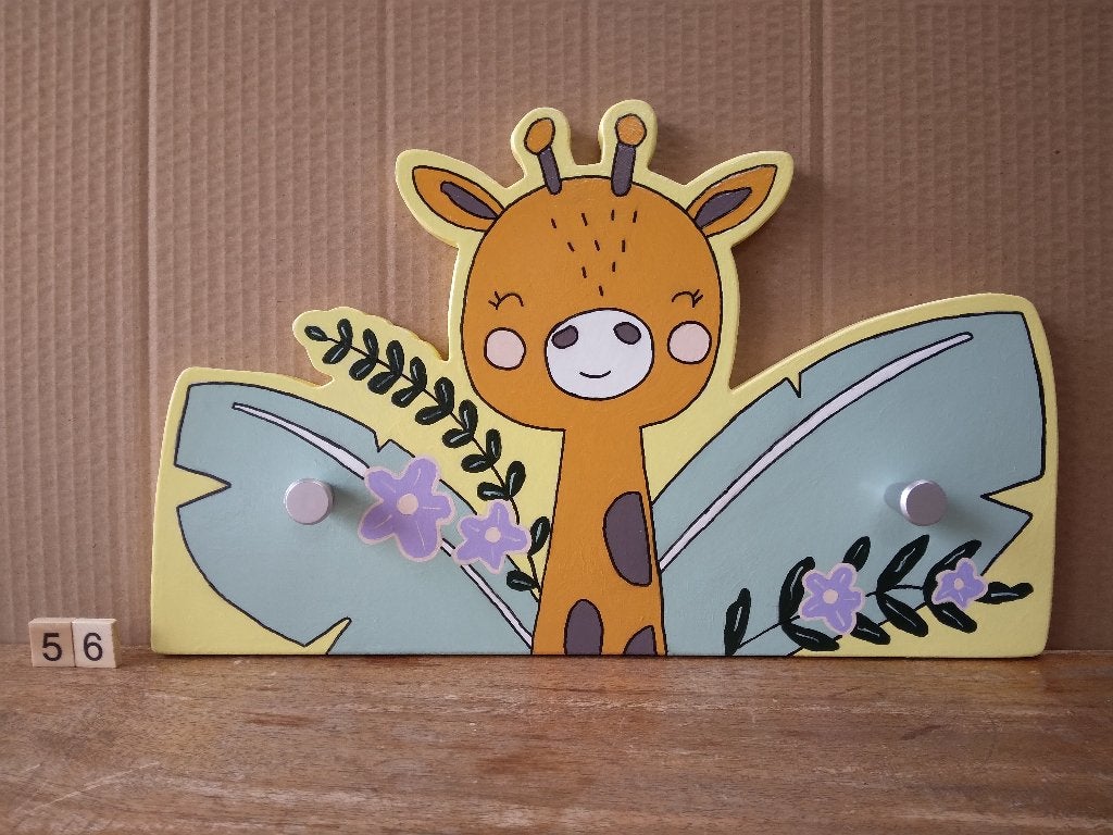 Kinderkapstok 56 Giraf, Ophalen of Verzenden, Nieuw, Kapstokje