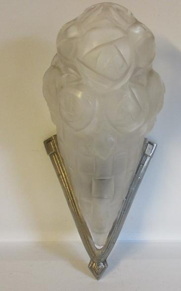 originele art deco muurlamp applique Degue, Antiek en Kunst, Antiek | Lampen, Verzenden