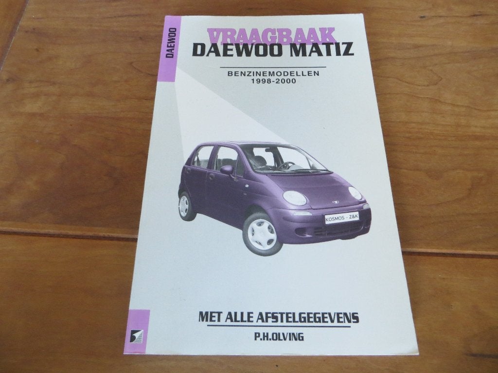 Vraagbaak Daewoo Matiz, Chevrolet Matiz vanaf 1998, mooi!, Auto diversen, Ophalen of Verzenden