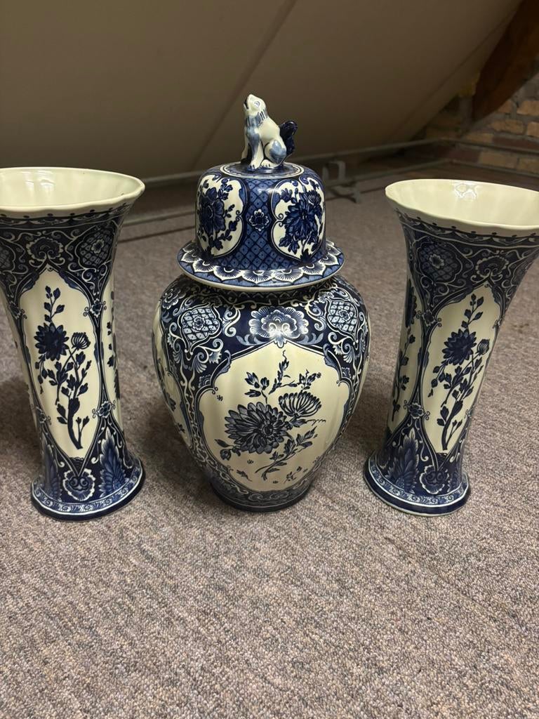 Delfts blauw kaststel – Royal Sphinx by Boch – onbeschadigd, Ophalen of Verzenden