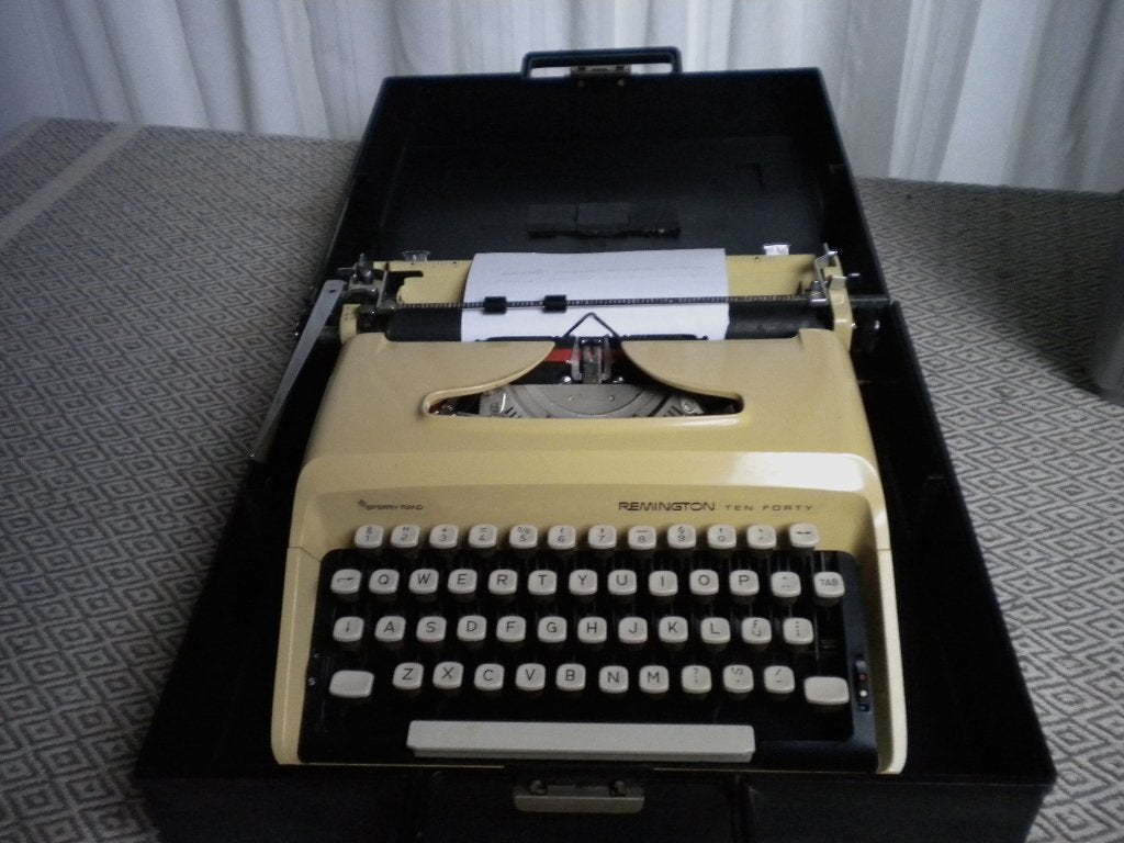 Sperry Remington Ten Forty kofferschrijfmachine, Ophalen of Verzenden, Gebruikt
