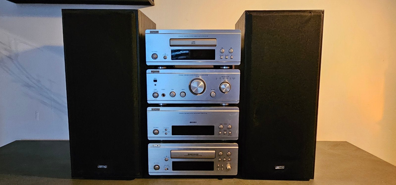 Denon F88 Hifi Set met Jamo Studio 140 Speakers, Ophalen, Gebruikt, Denon, Cassettedeck