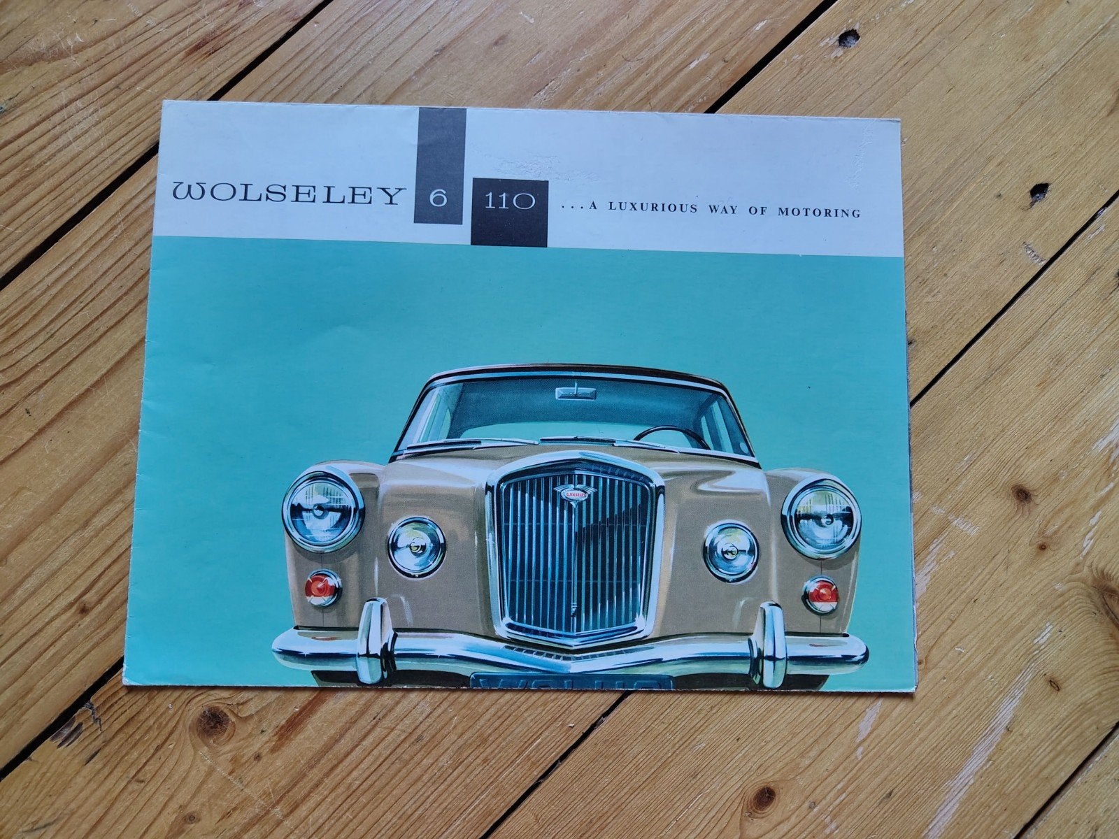 Folder Wolseley 6/110 Engelstalig in perfecte staat, Auto diversen, Handleidingen en Instructieboekjes, Ophalen of Verzenden