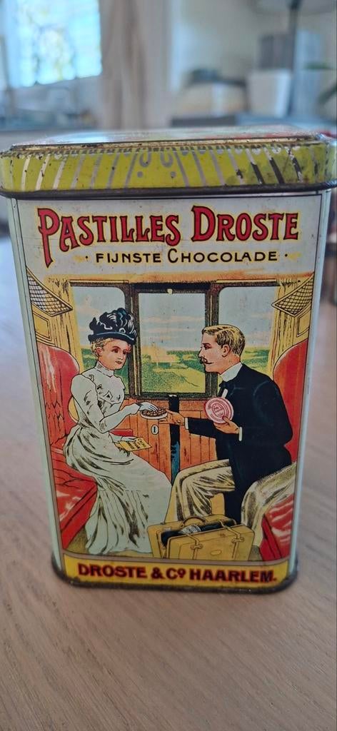 Vintage Droste Blikken - Set van 5, Ophalen of Verzenden, Gebruikt, Overige, Droste