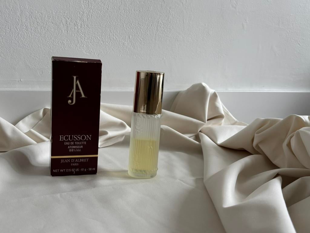 Vintage Jean D’Albret ECUSSON, Verzamelen, Parfumverzamelingen, Ophalen of Verzenden, Gebruikt, Parfumfles