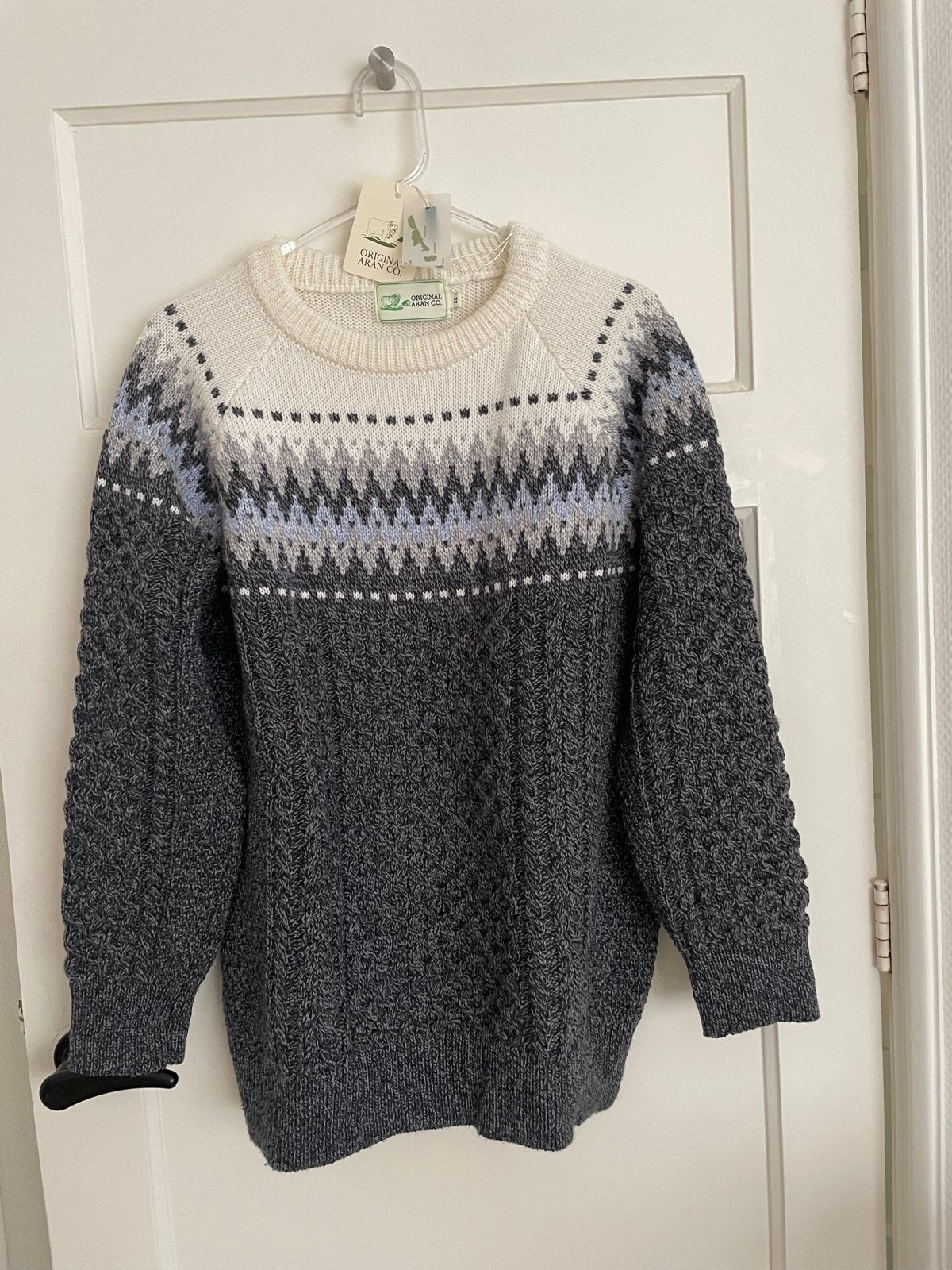 Originele Ierse wollen XL-damestrui - Zo goed als nieuw, Ophalen of Verzenden, Zo goed als nieuw, Maat 46/48 (XL) of groter, Meerkleurig