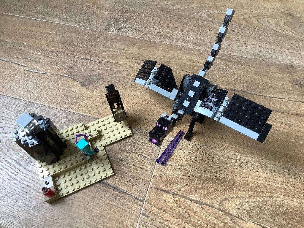 Lego Minecraft 21151 The End Battle / Het Laatste Gevecht, Gebruikt, Minecraft, Lego, Compleet