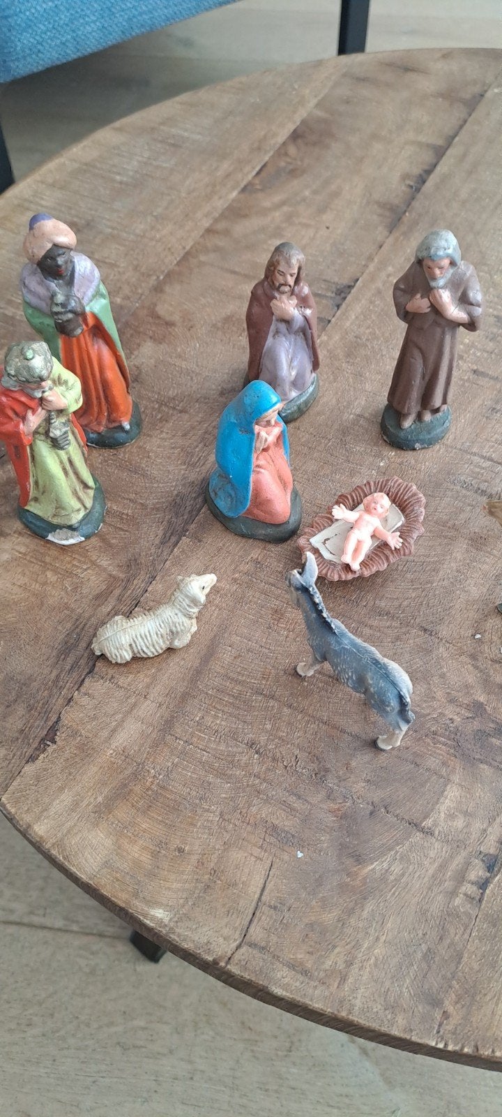 Kerststal Beeldjes Set - Jozef, Maria, Jezus en meer, Verzamelen, Ophalen of Verzenden