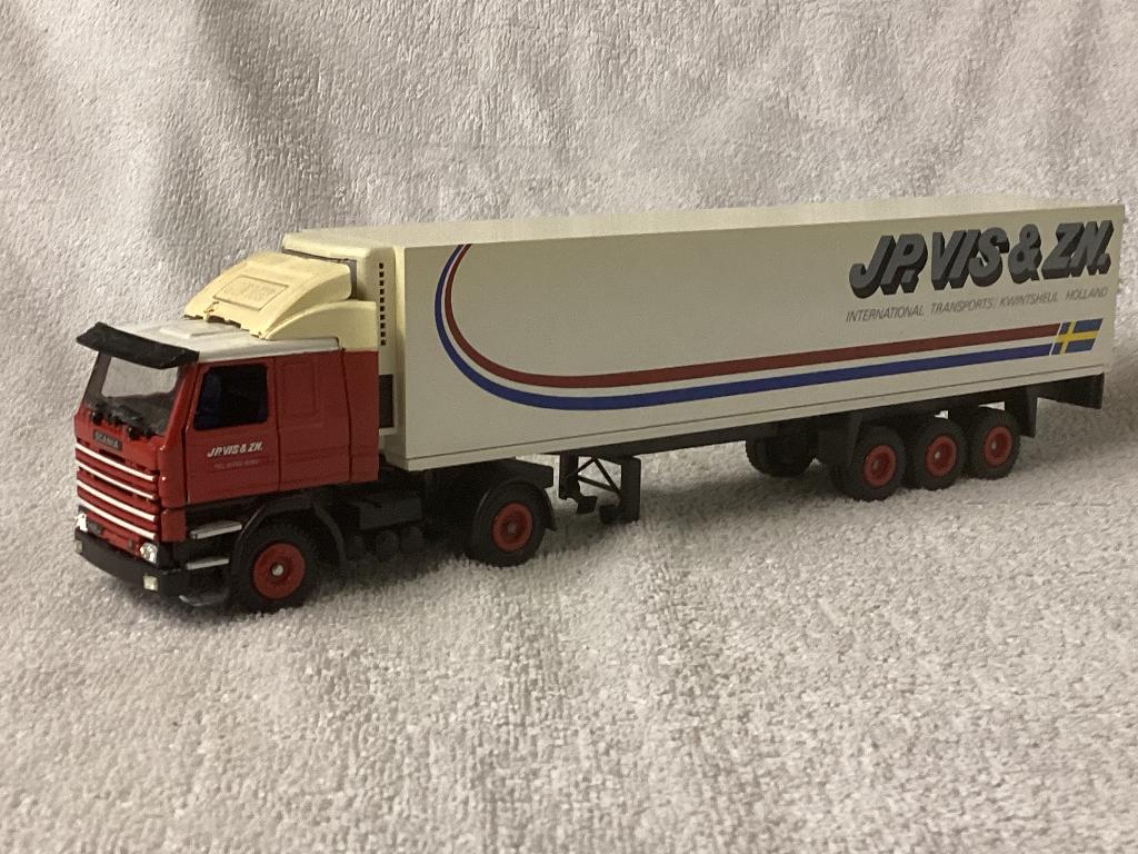 SCANIA 142 vrachtwagen met koeltrailer van JP Vis & ZN, Ophalen of Verzenden, Zo goed als nieuw, Bus of Vrachtwagen, Tekno