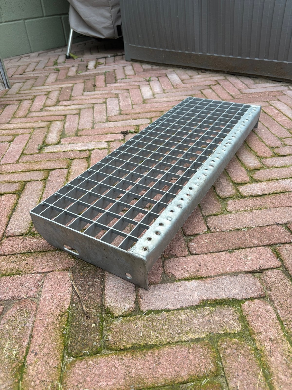 Metalen traptreden - Gegalvaniseerd rooster nieuw!, Ophalen, Nieuw, Trap, Minder dan 2 meter