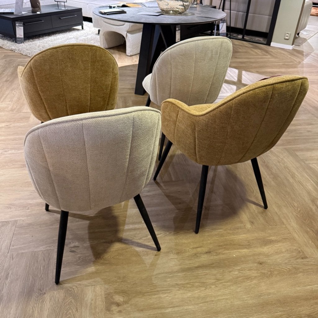 Aquino Eetkamerstoelen Set Van 4 - IN.HOUSE, Niet ingevuld, Niet ingevuld, Niet ingevuld