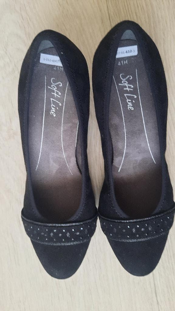Damesschoenen, Schoenen met lage hakken, Zwart, Nieuw, Ophalen of Verzenden
