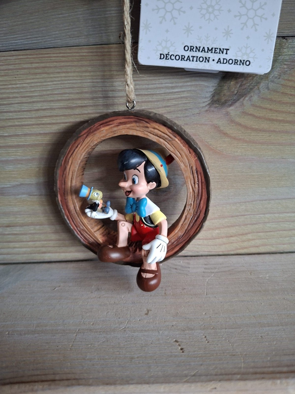 Disney Pinokkio ornament, Ophalen of Verzenden, Overige figuren, Nieuw, Beeldje of Figuurtje