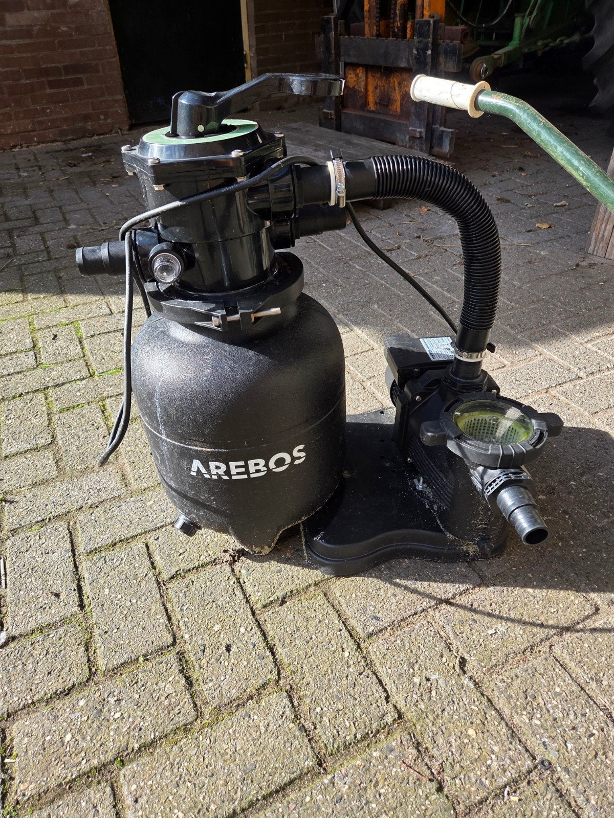 Arebos zwembadpomp met filter - AR-HE-SAS350FS, Ophalen, Gebruikt, Zwembadpomp