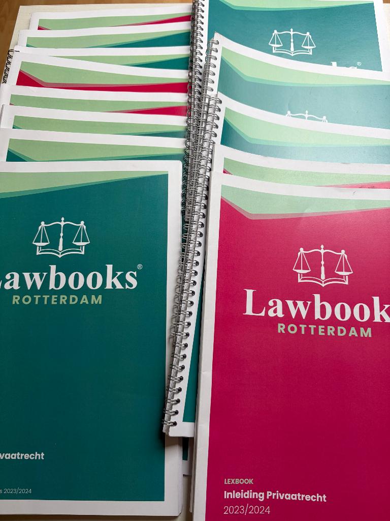 Lawbooks Erasmus samenvattingen jaar 1 Rechtsgeleerdheid, Boeken, Ophalen of Verzenden, Gamma, Nieuw, WO