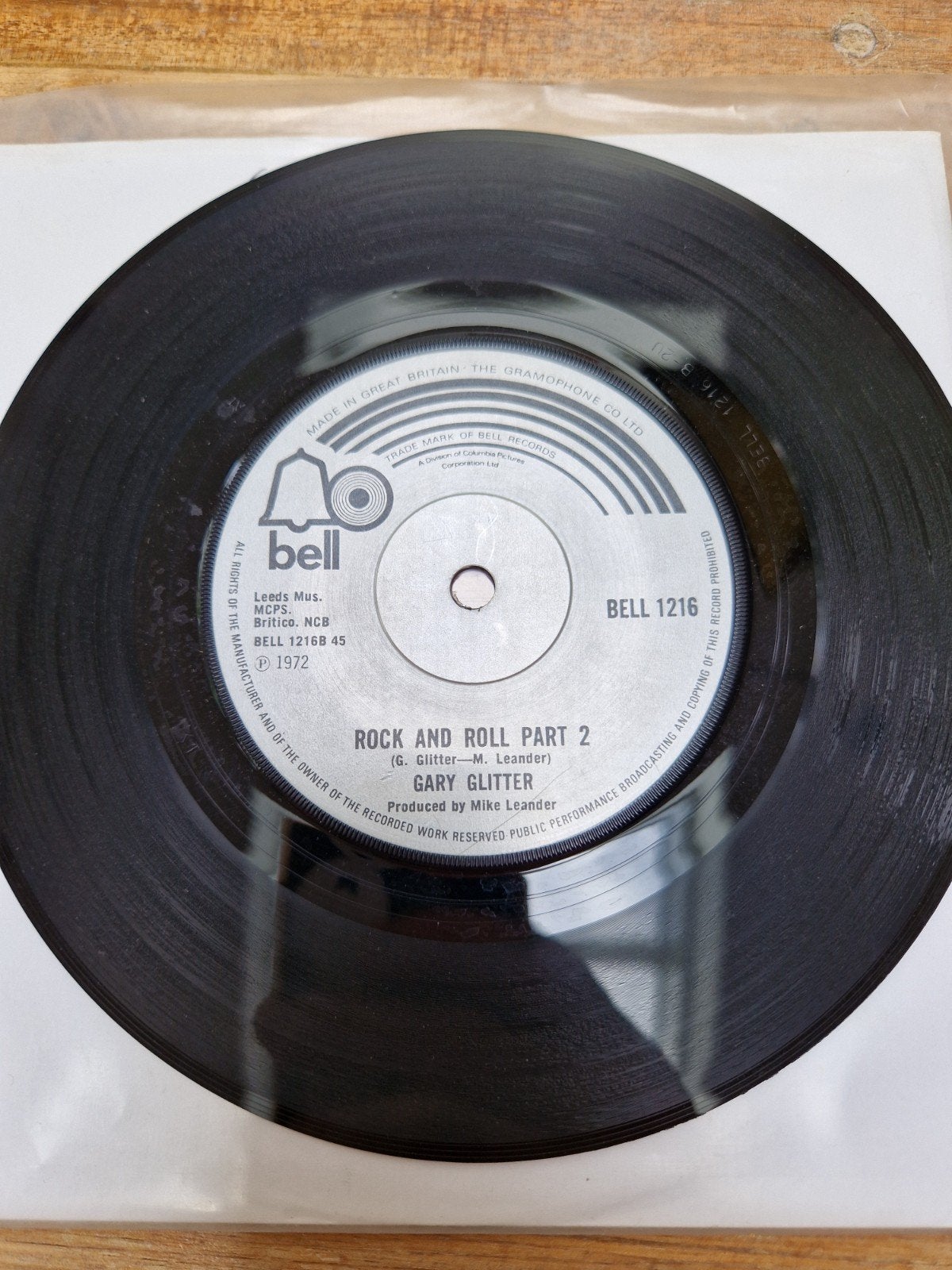 Gary Glitter - Rock and Roll Part 2 (7 inch vinyl single), Ophalen of Verzenden, Gebruikt, 7 inch