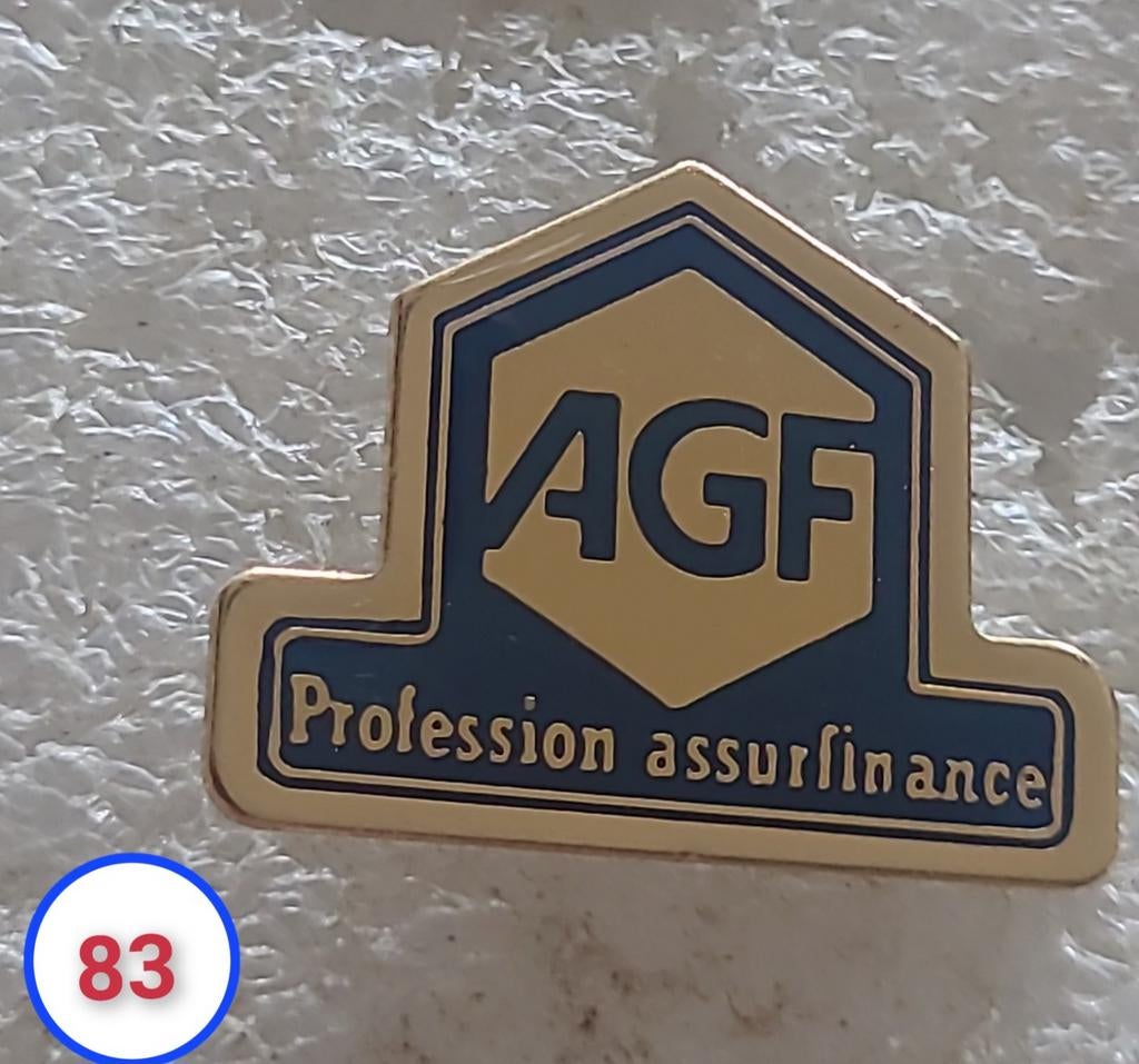 AGF Profession Assurfinance pin, Verzenden, Gebruikt