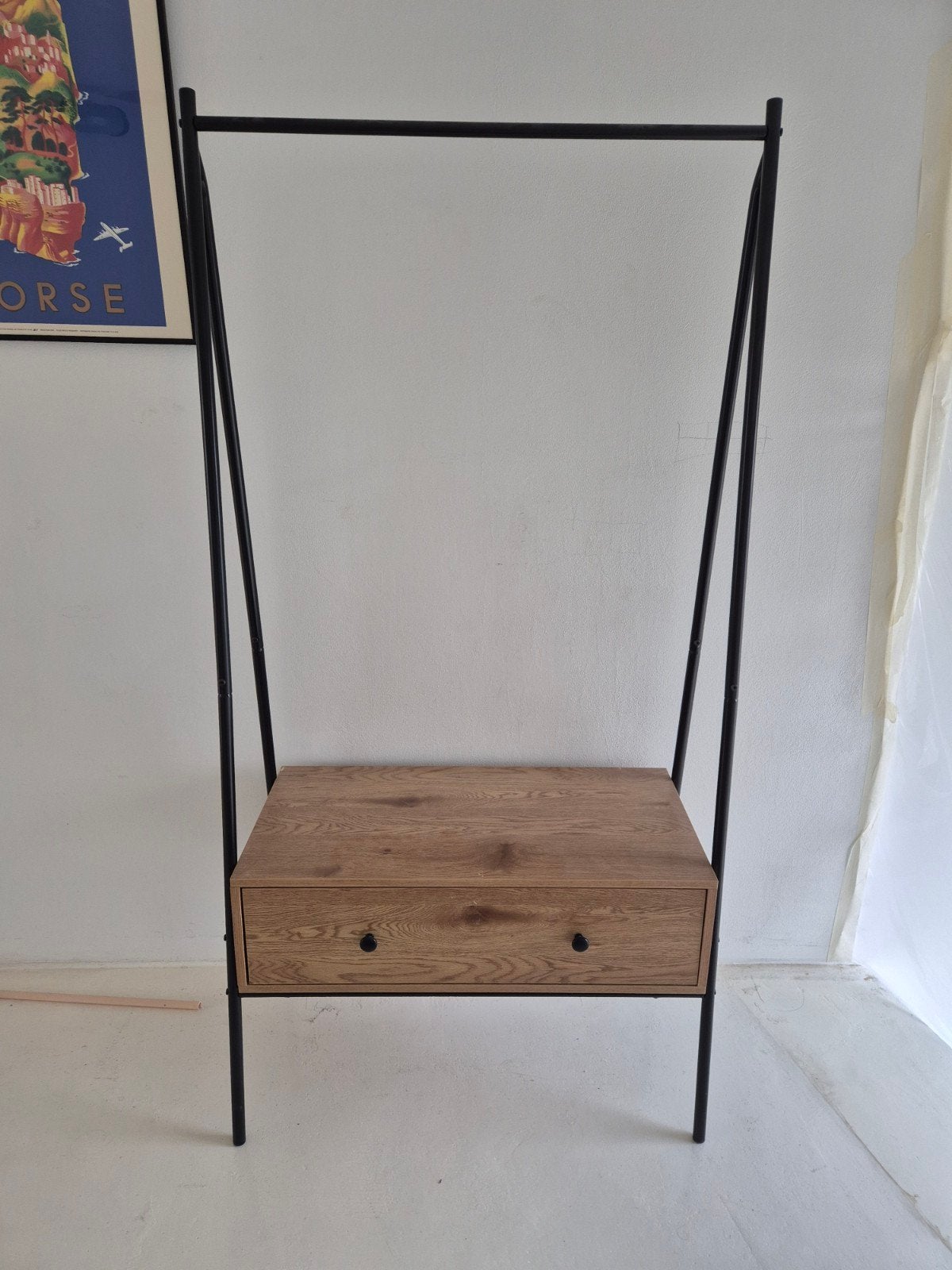 Kledingrek met lade - 169x84x46cm, Ophalen, 50 tot 100 cm, Zo goed als nieuw, Met lade(s)