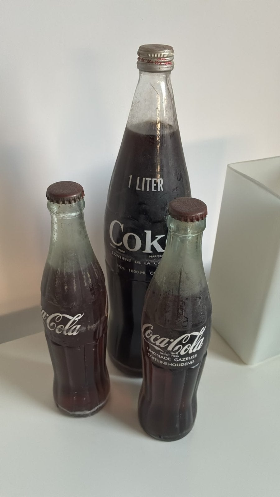 Vintage Ongeopende Coca Cola "Coke" Flessen 1970-1980, Ophalen, Nieuw, Verpakking