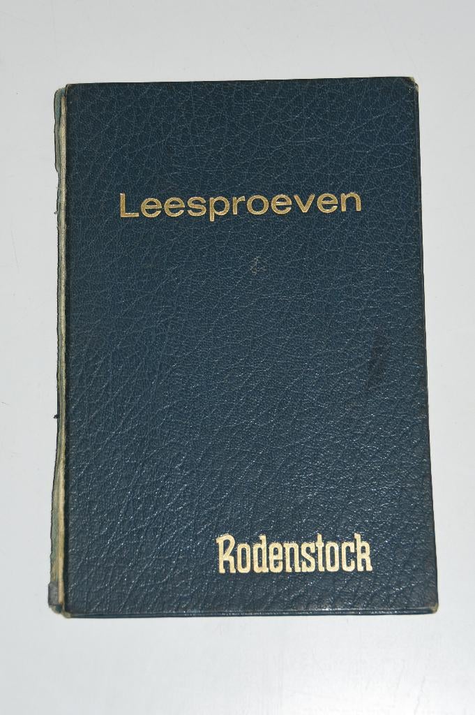 Oude Leesproeven Rodenstock opticien leeskaart, Antiek en Kunst, Antiek | Kantoor en Zakelijk, Verzenden