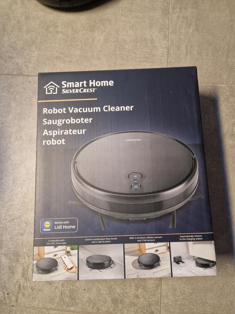 SilverCrest Robotstofzuiger Smart Home (nieuwstaat), Ophalen of Verzenden, Zo goed als nieuw, Robotstofzuiger, Minder dan 1200 watt