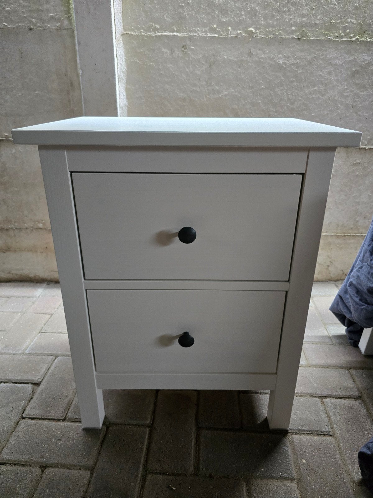 Ikea Hemnes nachtkastje wit gebeitst 54x66x40, Ophalen, 55 tot 70 cm, Zo goed als nieuw, 45 tot 65 cm