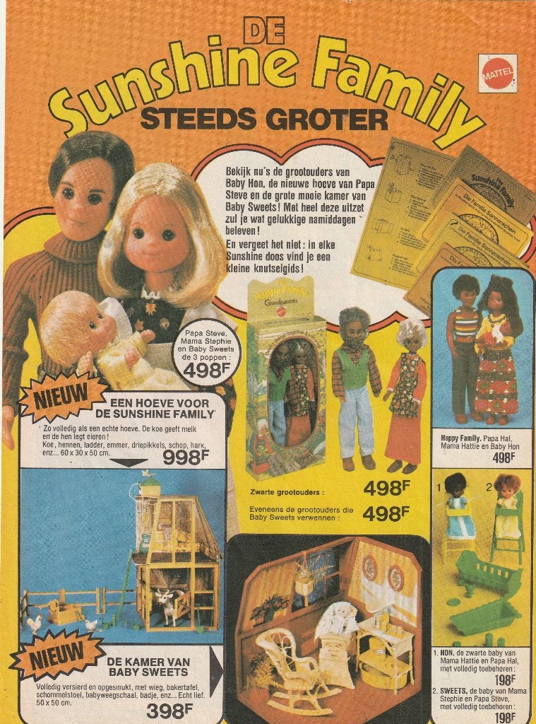 Retro reclame 1976 Mattel Sunshine Familie & meubeltjes, Verzamelen, Verzenden, Overige typen