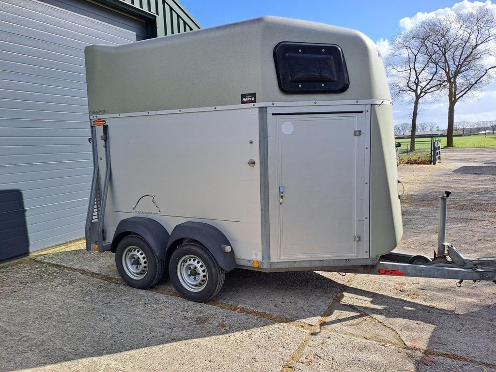 Böckmann Champion 2010 volledig aluminium 2 paards trailer, Ophalen, Gebruikt, Aluminium, 2-paards trailer