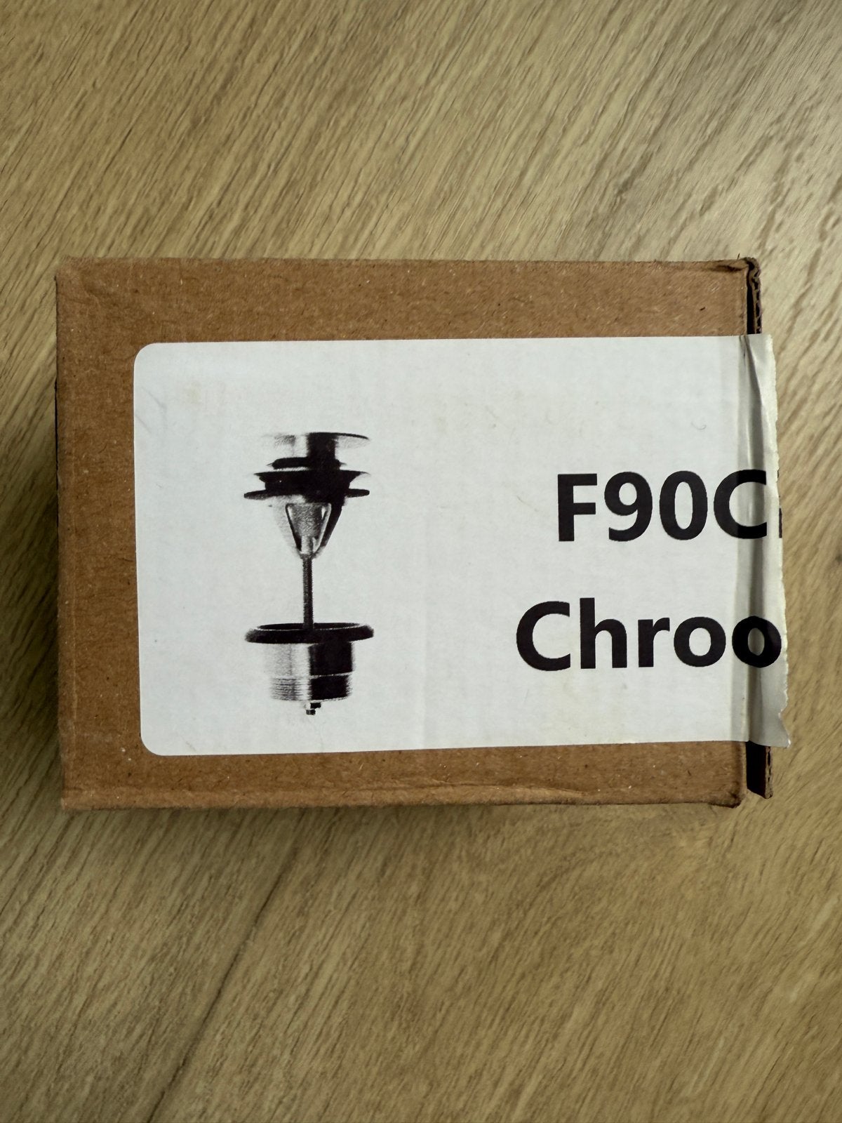 Afvoerplug wastafel chroom nieuw, Ophalen of Verzenden, Nieuw