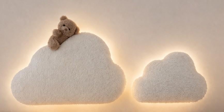 Wolken wandlampjes / dreamlight baby-of kinderkamer, Ophalen of Verzenden, Nieuw, Lamp