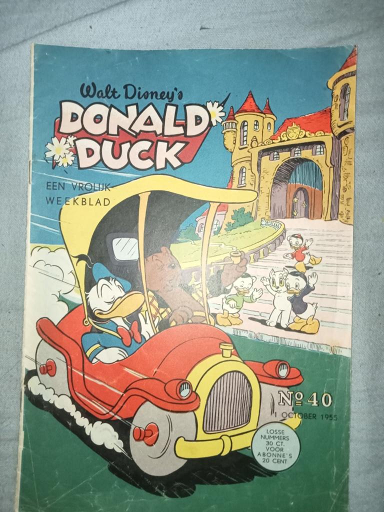 Donald duck 1955 no.40 tom poes & ollie b.Bommel, Ophalen of Verzenden
