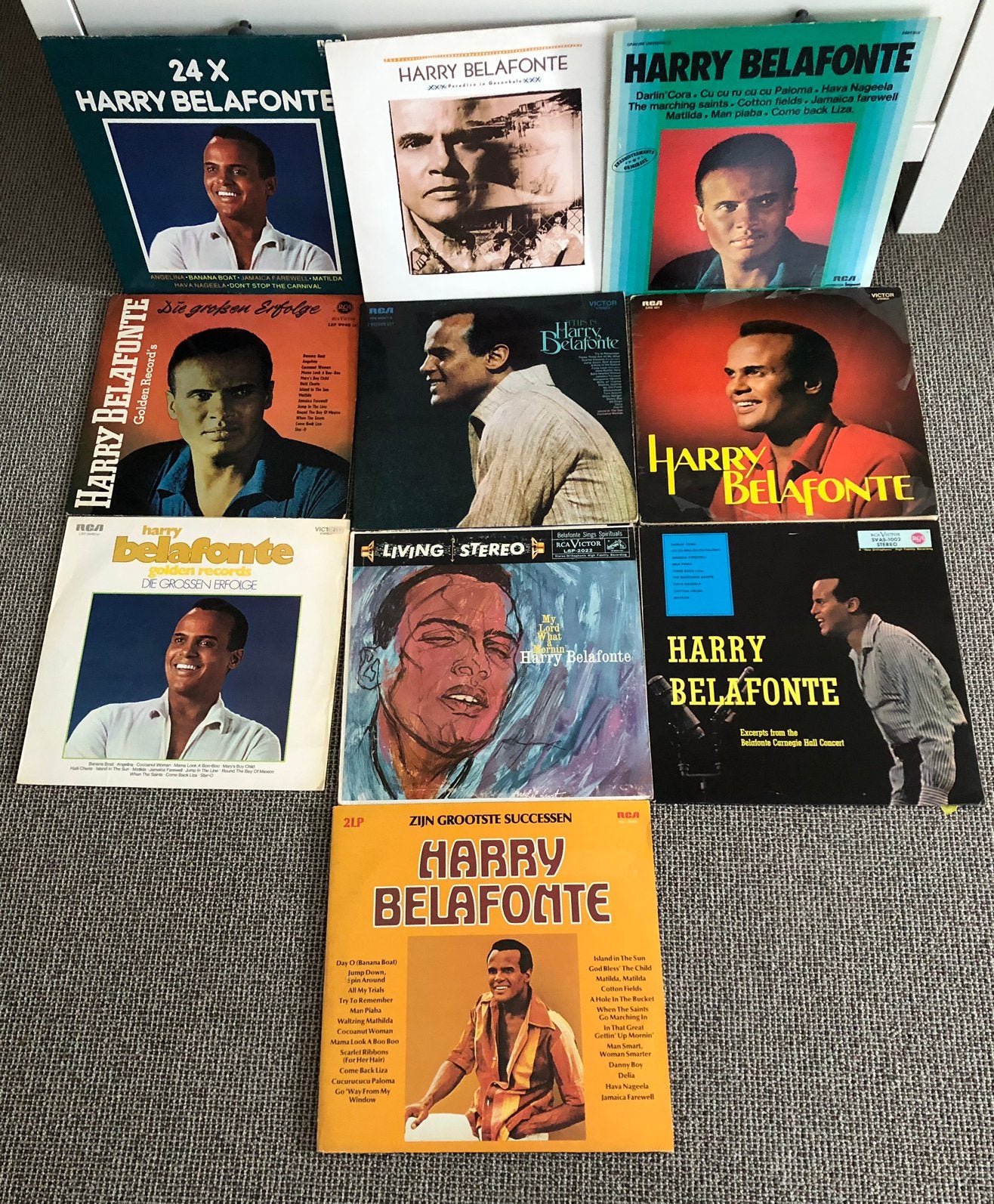 Harry Belafonte 13 lp’s, Ophalen, LP